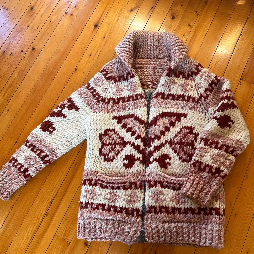 Hand Knit Cowichan Wool Sweater
